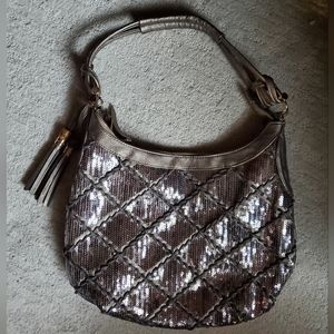 Big Buddha Sequined Vegan Shoulder Bag